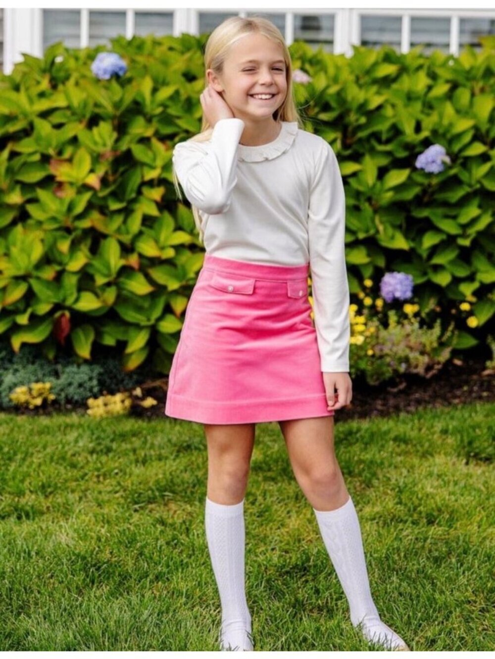 The Beaufort Bonnet Company Romany Rose Perrin Pocket Skirt - Velveteen